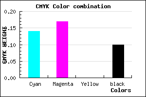 #C5BDE5 color CMYK mixer