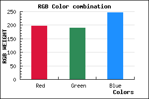 rgb background color #C5BEF6 mixer