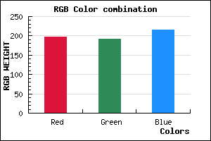 rgb background color #C5C0D8 mixer