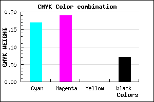 #C5C0EE color CMYK mixer