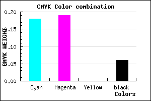 #C5C1EF color CMYK mixer
