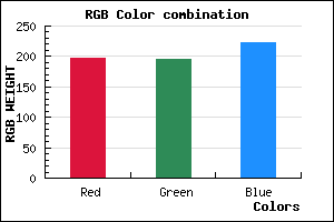 rgb background color #C5C3DF mixer