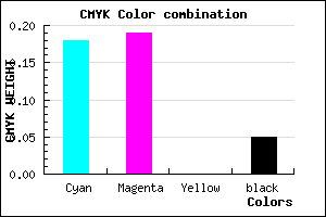 #C5C3F1 color CMYK mixer