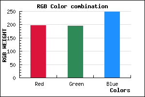 rgb background color #C5C3F9 mixer