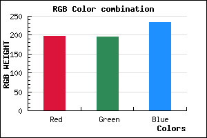 rgb background color #C5C4EA mixer