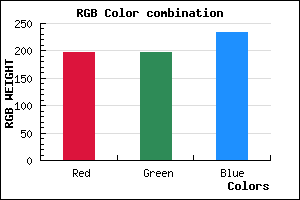 rgb background color #C5C5E9 mixer