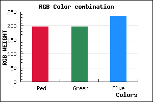 rgb background color #C5C5EB mixer