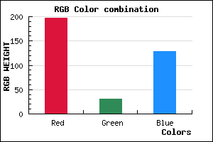 rgb background color #C51F81 mixer