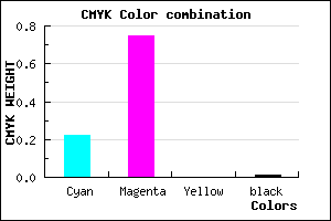 #C540FC color CMYK mixer