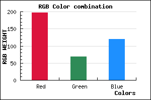rgb background color #C54477 mixer