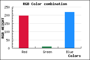 rgb background color #C509DB mixer