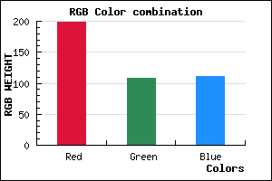 rgb background color #C66C6F mixer