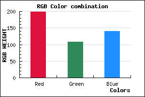 rgb background color #C66C8C mixer
