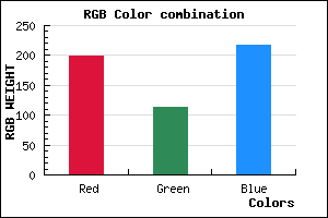 rgb background color #C671D9 mixer