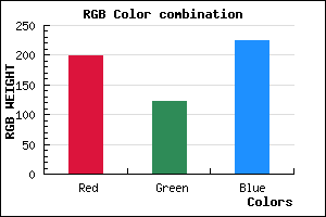 rgb background color #C67BE1 mixer