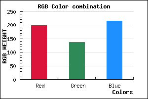 rgb background color #C688D8 mixer