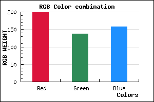 rgb background color #C6899D mixer
