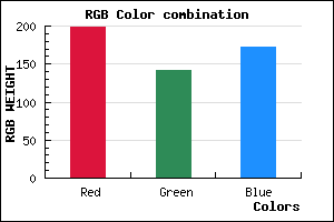 rgb background color #C68DAC mixer
