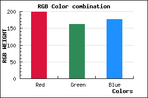 rgb background color #C6A2B0 mixer
