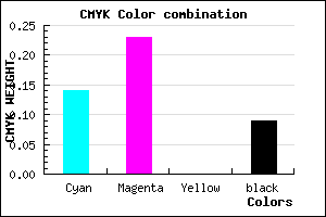 #C6B1E7 color CMYK mixer