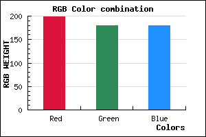 rgb background color #C6B4B4 mixer