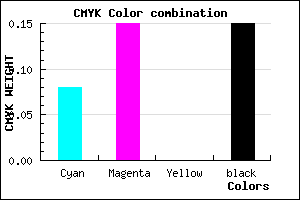 #C6B8D8 color CMYK mixer