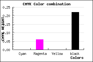 #C6BAC6 color CMYK mixer
