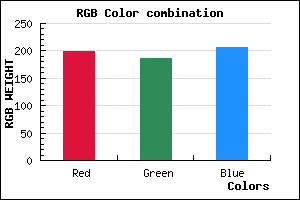 rgb background color #C6BBCF mixer