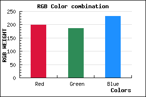 rgb background color #C6BBE7 mixer