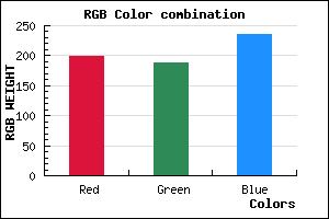 rgb background color #C6BCEC mixer