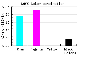 #C6BCF4 color CMYK mixer