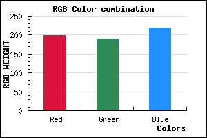 rgb background color #C6BDDB mixer