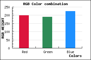 rgb background color #C6BDE1 mixer