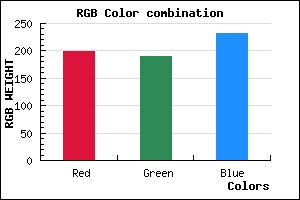 rgb background color #C6BDE7 mixer