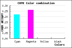 #C6BDFF color CMYK mixer