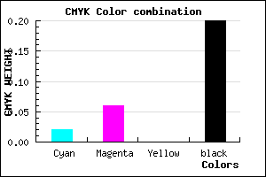 #C6BFCB color CMYK mixer