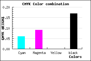#C6BFD3 color CMYK mixer