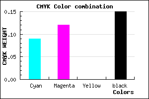 #C6BFD9 color CMYK mixer
