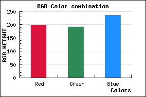 rgb background color #C6BFEB mixer