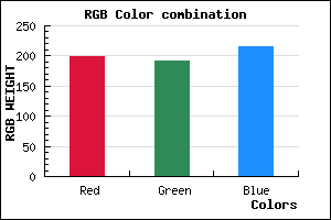 rgb background color #C6C0D8 mixer