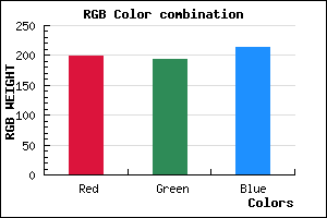 rgb background color #C6C2D6 mixer