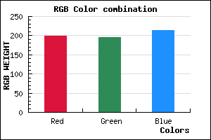 rgb background color #C6C3D5 mixer