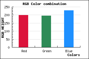rgb background color #C6C3E5 mixer