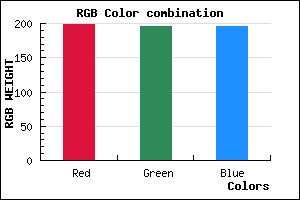 rgb background color #C6C4C4 mixer