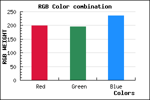 rgb background color #C6C4EC mixer