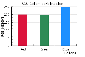 rgb background color #C6C4F8 mixer