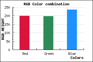 rgb background color #C6C5EB mixer