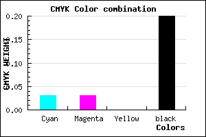 #C6C6CC color CMYK mixer