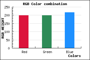 rgb background color #C6C6D9 mixer