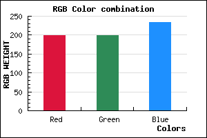 rgb background color #C6C6E9 mixer
